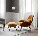 Fredericia Swoon Armchair And Footstool 02.webp
