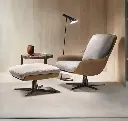 Herton Lounge Chair And Ottoman, Armchair