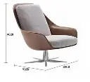 Herton Lounge Chair And Ottoman, Armchair 06.webp