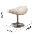 Lobster Lounge Chair With Ottoman, Walnut Texture, Armchair 10.webp