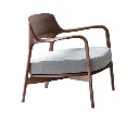 Hans Wegner Inspired Armchair, Dark Oak 02.webp