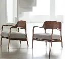 Hans Wegner Inspired Armchair, Dark Oak 03.webp
