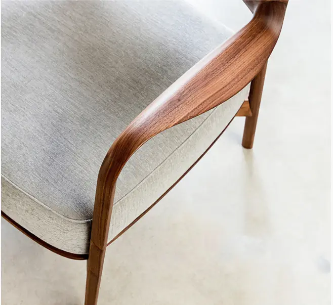 Hans Wegner Inspired Armchair, Dark Oak 05.webp