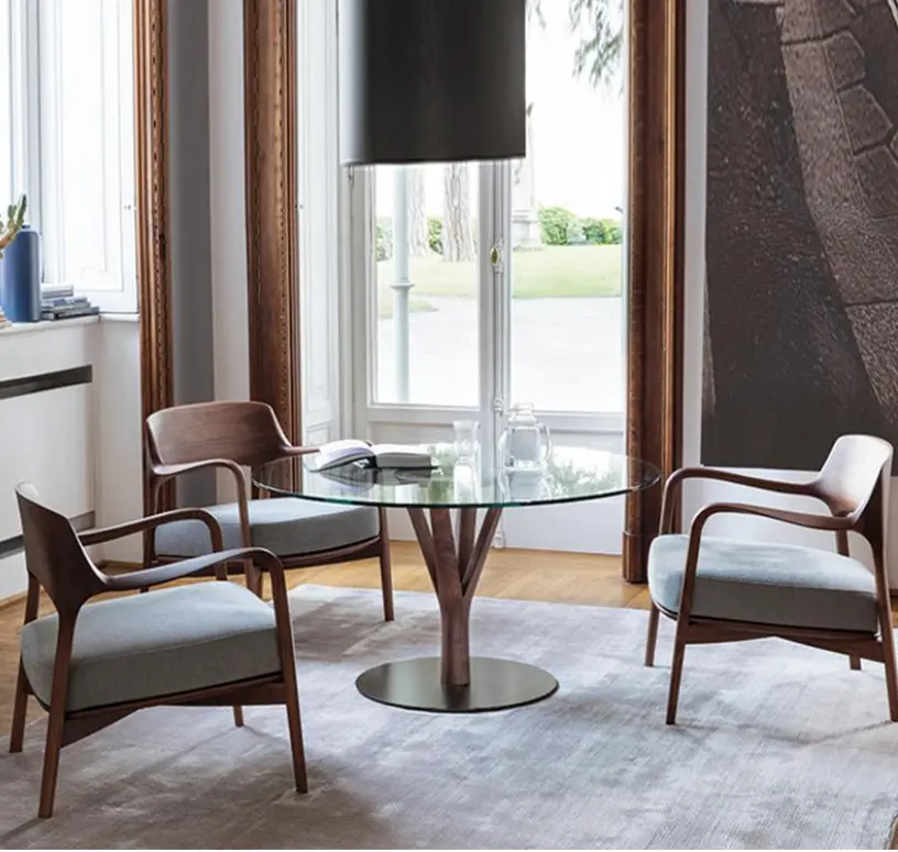 Hans Wegner Inspired Armchair, Dark Oak 04.webp