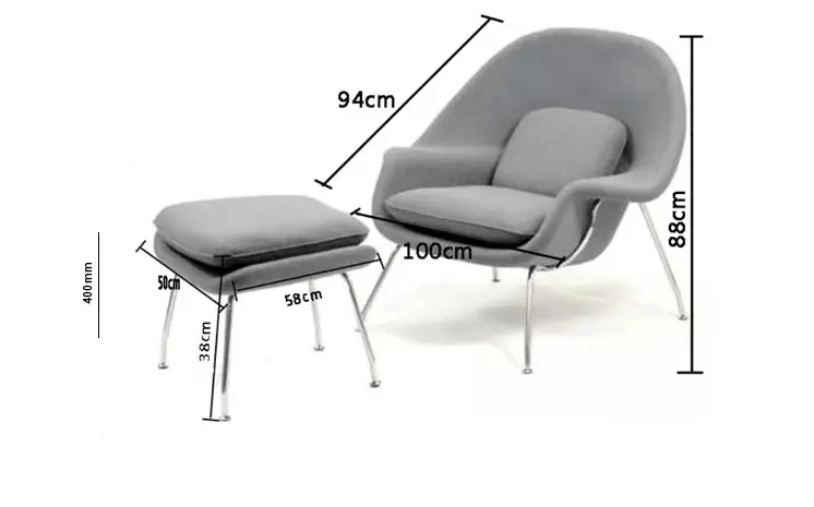 Womb Lounge Chair And Footstool, Armchair 04.webp