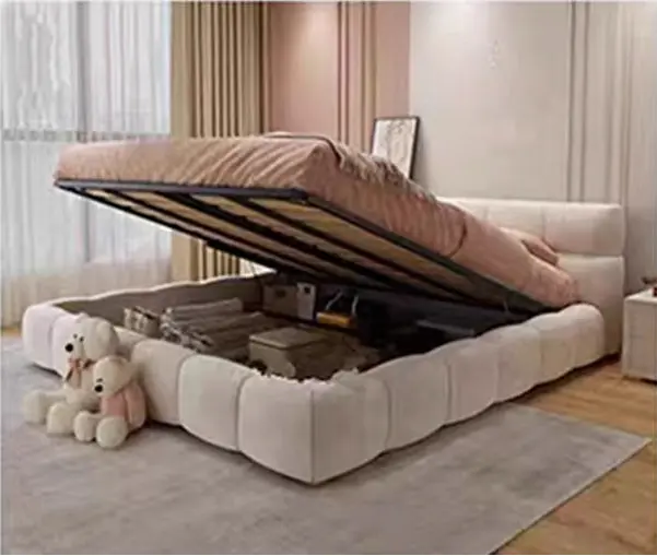 Mamie King Size Bed, More Sizes, Velvet With Storage, Gaslift 12.webp