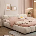 Mamie King Size Bed, More Sizes, Velvet With Storage, Gaslift 04.webp