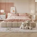 Mamie King Size Bed, More Sizes, Velvet With Storage, Gaslift 02.webp