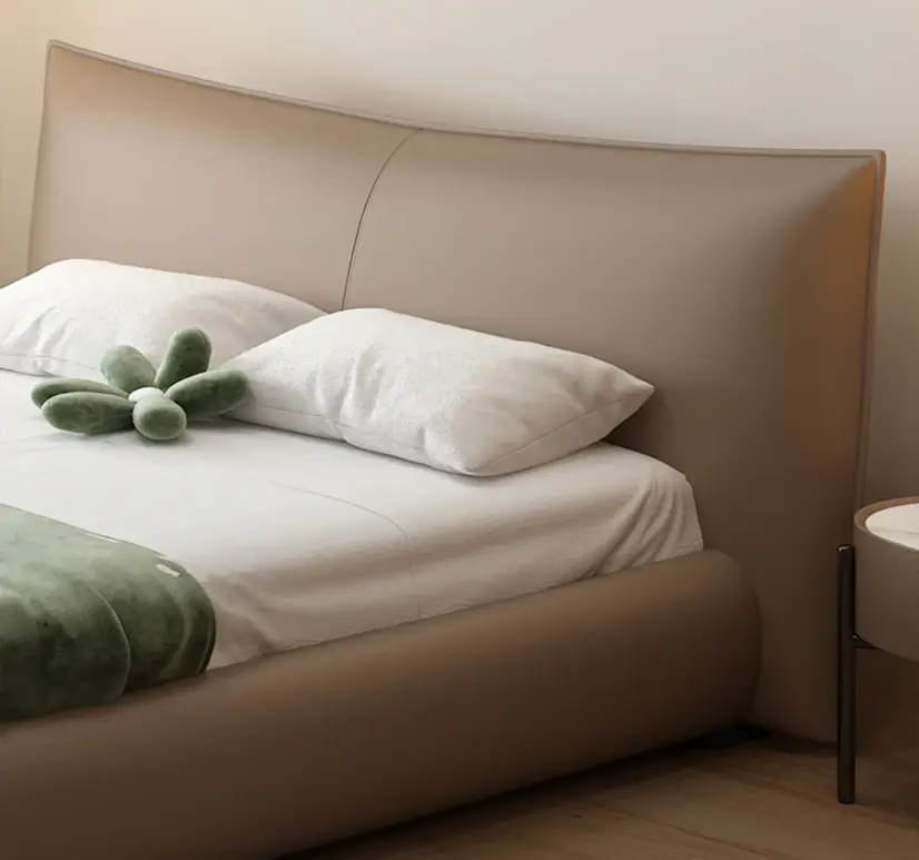 Kai King Size Bed With Storage, Super King Size With Storage, Real Leather 06.webp