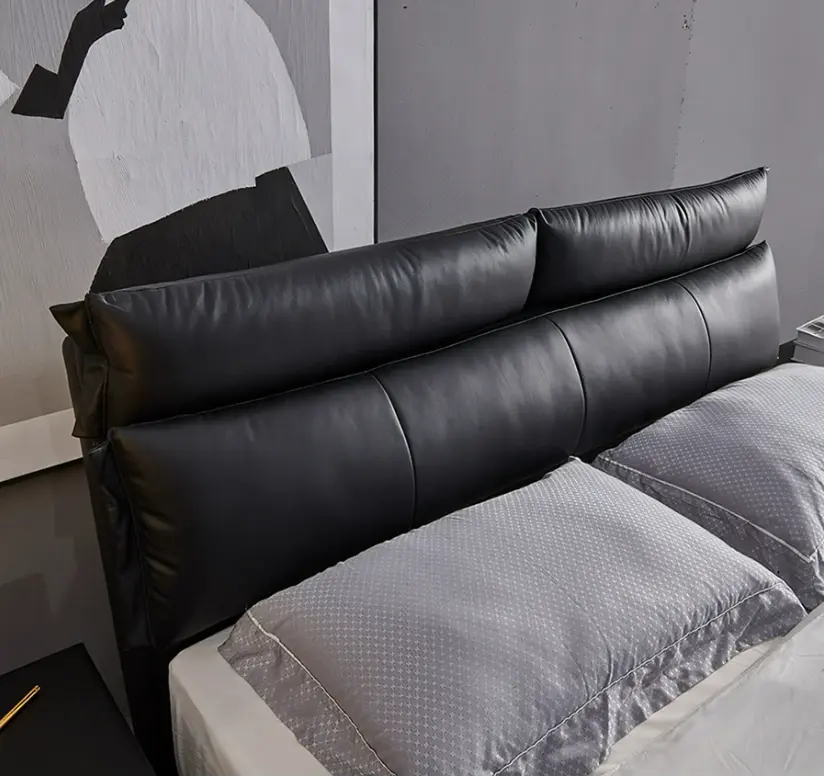 Luca King Size Superking Size Bed, Leather 03.webp