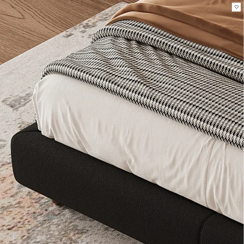 Lysander Double Bed, King Size Bed, Black 05.webp