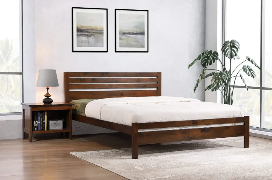 Astley Solid Hardwood Antique Oak 4ft Bed 01.webp