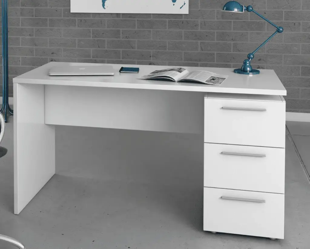Amur Arctic White Computer Office Desk Table
