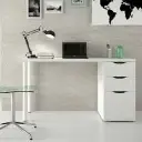 Blanco Artic White Desk with 3 Drawers