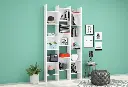 Cadiz White Gloss Triple Bookcase