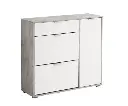 Arco Grey and White Shoe Cabinet
