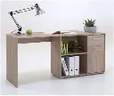 Carin Corner Flexi Desk - Oak Effect