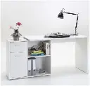 Carin Corner Flexi Desk - Alpine White