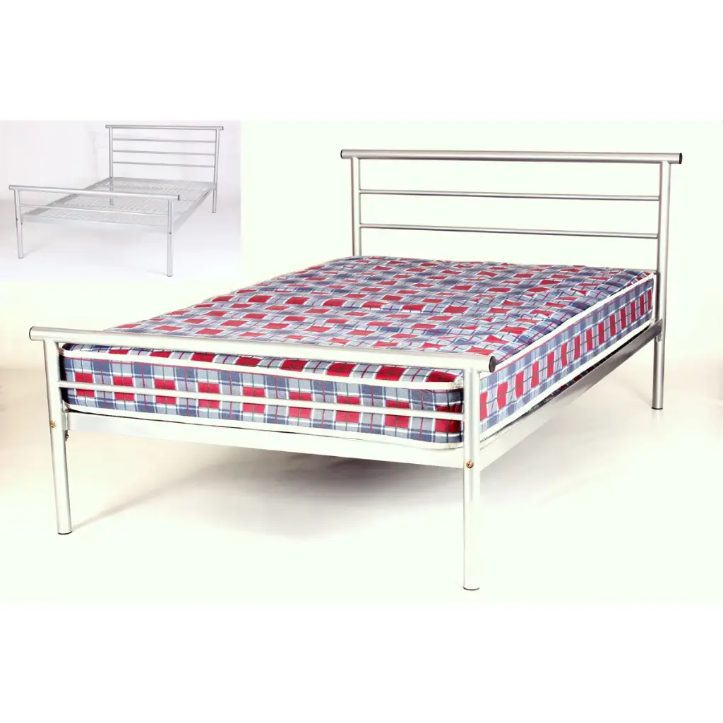 Hercules 4 Foot Contract Metal Bed – Silver