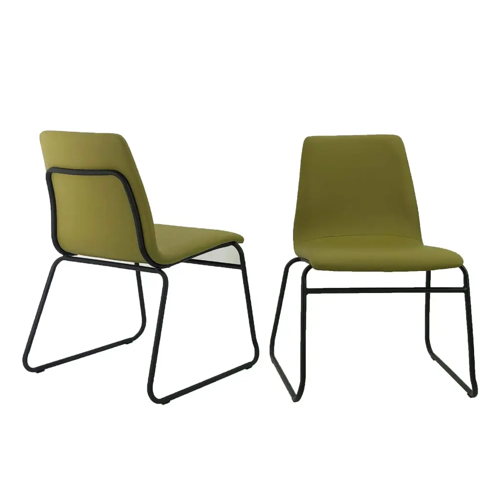 Albion PU Chairs – Green (Pack of 6)