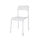 Pavia Plastic (PP) Chairs with Metal Legs – White (Set of 10)