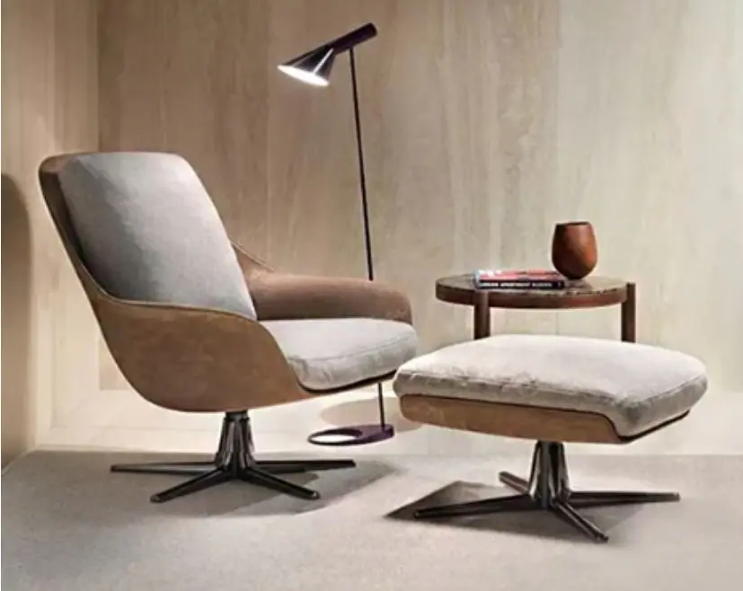 Herton Lounge Chair And Ottoman, Armchair