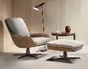Herton Lounge Chair And Ottoman, Armchair