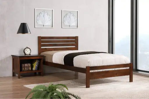 Astley Solid Hardwood Antique Oak Bed