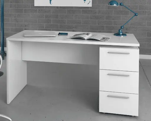 Amur Arctic White Computer Office Desk Table