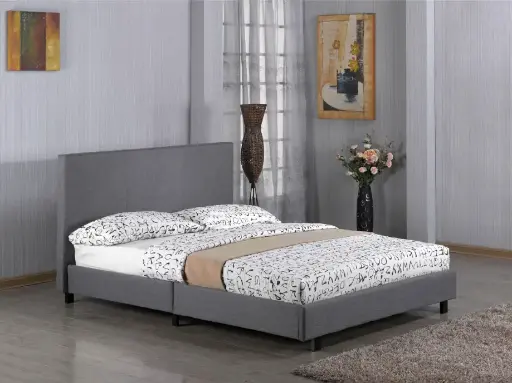 Fusion Fabric Bed Grey