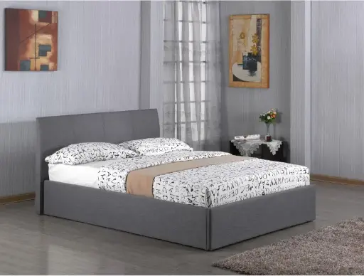 Fusion Fabric Storage Bed Grey