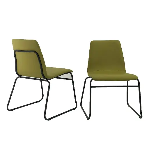 Albion PU Chairs – Green (Pack of 6)