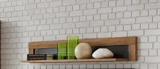 Camar Large Oak Effect Wall Mounted Shelf