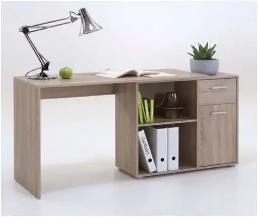 Carin Corner Flexi Desk - Oak Effect